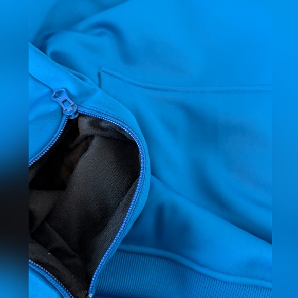 Burton Snowboard Company Dryride Hoodie Men's Medium Blue Pullover Spellout - Picture 9 of 13